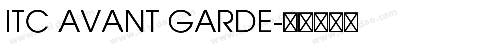 ITC AVANT GARDE字体转换
